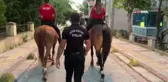 Bakırköy'de atlı polislerle denetim yapıldı
