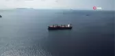 İstanbul'da kaza yapan gemiler havadan görüntülendi