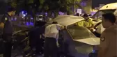 Servis aracıyla otomobil çarpıştı 1'i bebek 4 kişi yaralandı