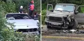Yayla yolunda milyonluk kaza! İki lüks araç çarpıştı, 3 kişi yaralandı