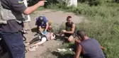 Rusya-Ukrayna Savaşı - Yaralı kadına ilk yardım ekipleri müdahale etti
