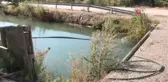 Serinlemek istediği sulama kanalında can verdi