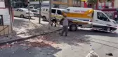 Tadilat sırasında balkonun çökmesi sonucu bir işçi öldü - Güvenlik kamerası