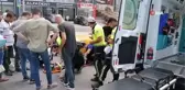 Otomobil ile çarpışan motosiklet sürücüsü yaralandı