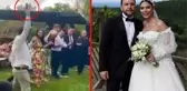 Hayranıyla evlenen Nihat Doğan'ın düğününde tepki çeken anlar! Bir kişi, kalabalığa aldırış etmeden havaya ateş etti