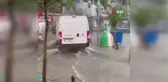 Silivri'de sağanak yağış etkili oluyor
