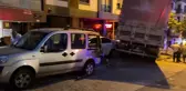 Ümraniye'de freni boşalan kamyon 4 araca daldı