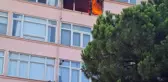Küçükçekmece'de 5 katlı binada korkutan yangın