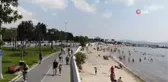 İstanbul 35 dereceyi gördü, Caddebostan Sahili'nde yoğunluk oluştu