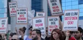 ODTÜ'lü öğrencilerden ABB önünde 'yol' protestosu