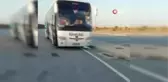 Arızalanan otobüs yolda kaldı, yolcular perişan oldu