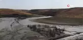 Kars haber... Kars'ta kuruyan baraj gölü böyle görüntülendi