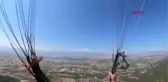 YAMAÇ PARAŞÜTÜ İLE UÇARKEN YAPRAK SARMASI YEDİLER