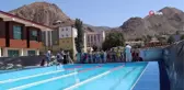 Oltulu çocuklar yüzme havuzuna kavuştu