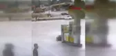 KAYAN TIR'IN ALTINDA KALMAKTAN SON ANDA KURTULDU, O ANLAR KAMERADA
