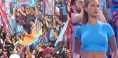 Trabzon tribünlerindeki gizemli güzel 'Desire Cordero' isimli bir model çıktı