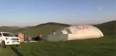 Yayla turizmini canlandırmak için sıcak hava balonu deneme uçuşu yapıldı