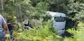 Son dakika haberleri... Tur otobüsü kaza yaptı