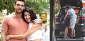 Gözlerden uzak aşk yaşayan Aybüke Pusat ile Furkan Andıç, sarmaş dolaş objektiflere yakalandı