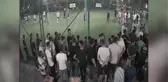Halı saha maçında çıkan kavga güvenlik kamerasında