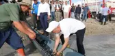 2 milyon yavru sazan balığı sularla buluşturuldu