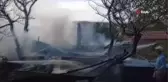 Çıkan yangında bitişik iki ev yanarak kullanılmaz hale geldi