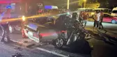 Son dakika haber: İki otomobilin yarışı kazaya neden oldu: 1 ağır yaralı