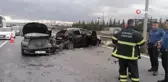 TEM'de 4 aracın karıştığı zincirleme kazada 3 kişi yaralandı