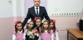 AĞRI'DA BEŞİZ KIZ KARDEŞLER OKULA BAŞLADI