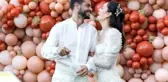 Berk Oktay ve Yıldız Çağrı Atiksoy çifti nikah masasına oturdu
