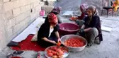 Kadınların salça mesaisi sürüyor