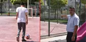 Oğluna top atılınca dehşeti yaşattı! Öfkeli baba, küçük çocuğu tekme tokat dövdü