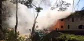 Konya haber... Tarihi Selçuklu hamamının çatısında yangın
