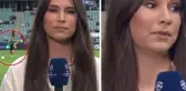 Kadın muhabirin canlı yayında zor anları! Joe Hart topu bile isteye kalçasına attı