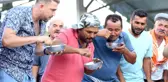 1,5 kilo balı 33 saniyede yedi, birinciliği kimseye kaptırmadı