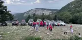 BALIKESİR - Gaziler anısına 1336 metrelik Çataldağ'a Türk bayrağı astılar