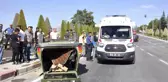 Son dakika 3. sayfa: Takla atan otomobilin sürücüsü ölümden döndü