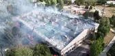 Yemekhanede çıkan yangın kontrol altına alındı, son durum böyle görüntülendi