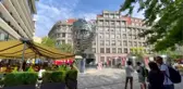 Yazar Franz Kafka'nın kinetik heykeli farklı yapısıyla turistlerin ilgisini çekiyor