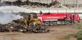 Geri dönüşüm tesisinde çıkan yangın 9 saat sonra kontrol altına alındı