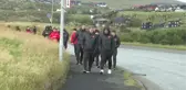 A Milli Futbol Takımı, Faroe Adaları'nda yarınki maç öncesi yürüyüş yaptı