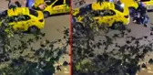Bunlar taksici değil eşkıya! Elektrikli bisiklete binen genci öldüresiye dövdüler