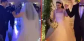 Düğünde gelin resmen hayatının şokunu yaşadı! Damat bile çaresiz gözlerle izledi