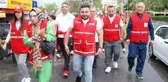 Sağlıklı yaşama dikkati çekmek için Kadıköy'den Maltepe'ye yürüdüler