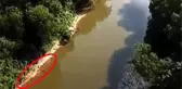 Nehirdeki kırmızılığı gören köylüler, bölgeye gittiklerinde korkunç manzarayla karşılaştı