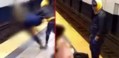 Metroda tüyler ürperten olay! Tren bekleyen yolcuyu böyle rayları itti