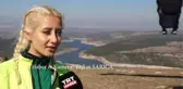 TRT canlı yayınında kadın sporcunun 
