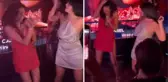 Gelin adayı Cansel Çördük, sahneye atlayıp şarkıcının kafasında bardak kırdı