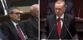 Cumhurbaşkanı Erdoğan, istifa kararı alan Mahir Ünal'ı parti grubunda onore etti