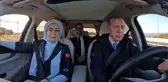 Görüntü Togg'un araç kamerasından! Direksiyonda Cumhurbaşkanı Erdoğan var, çalan şarkıya dikkat